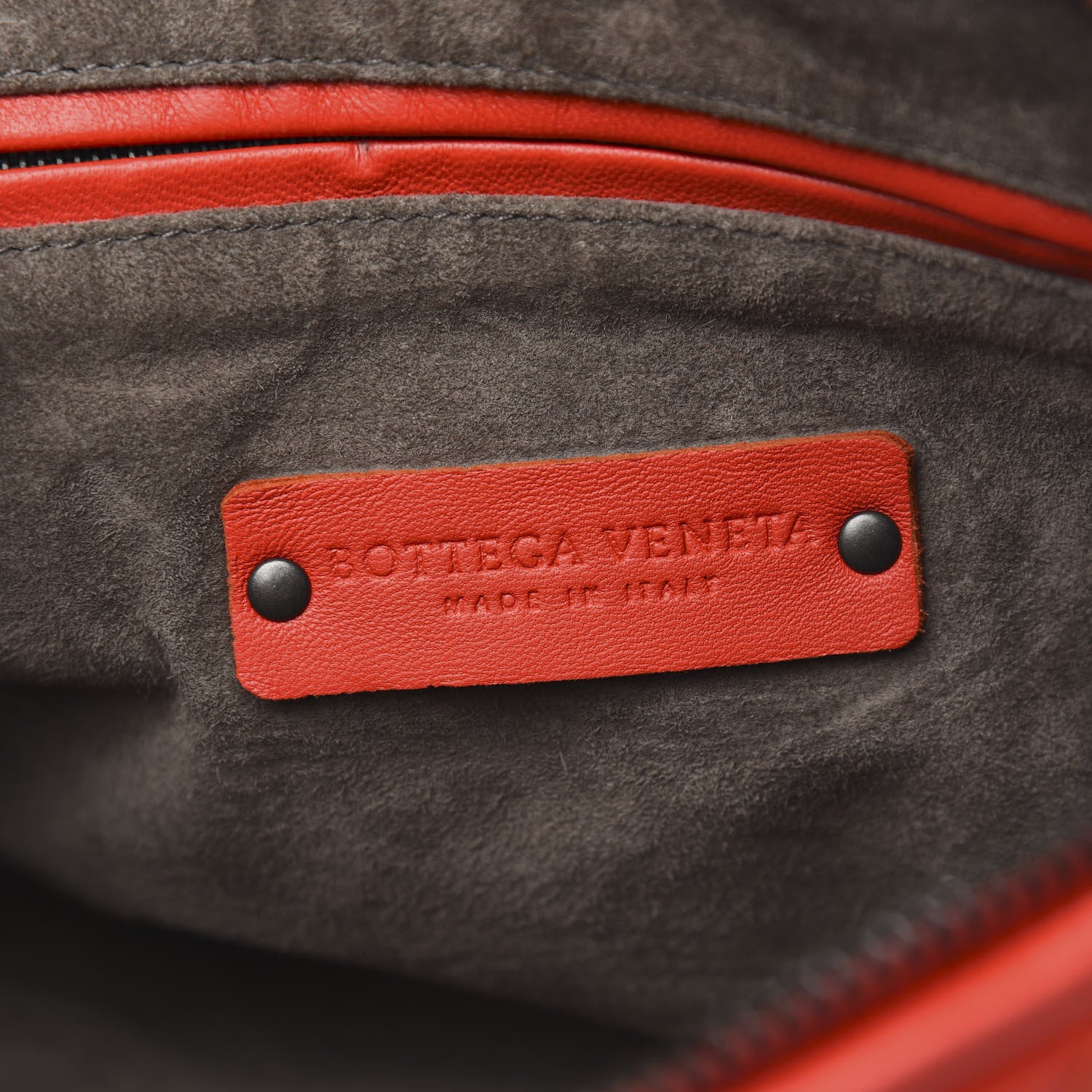 Bottega Veneta Nappa Intrecciato Nodini Crossbody Messenger New Red 6 of 10