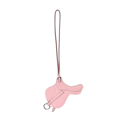 Hermes Swift Paddock Selle Horse Saddle Bag Charm Rose Sakura 1 of 4