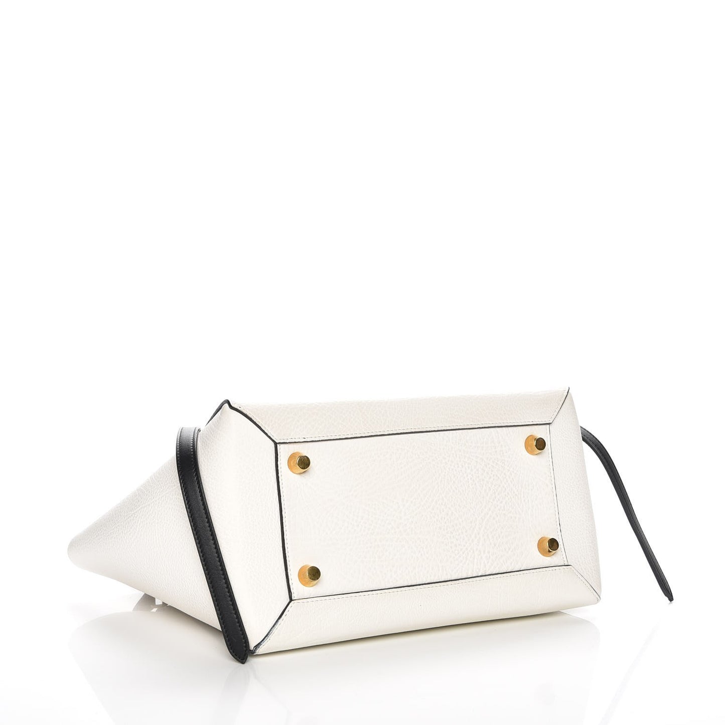 Elephant Calfskin Mini Belt Bag White