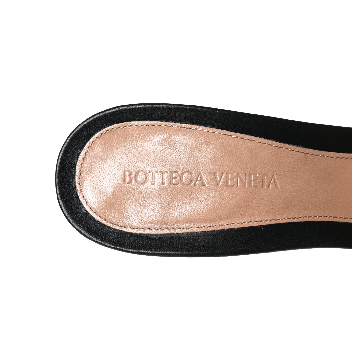 Lambskin Stretch Mule Sandals 41 Black