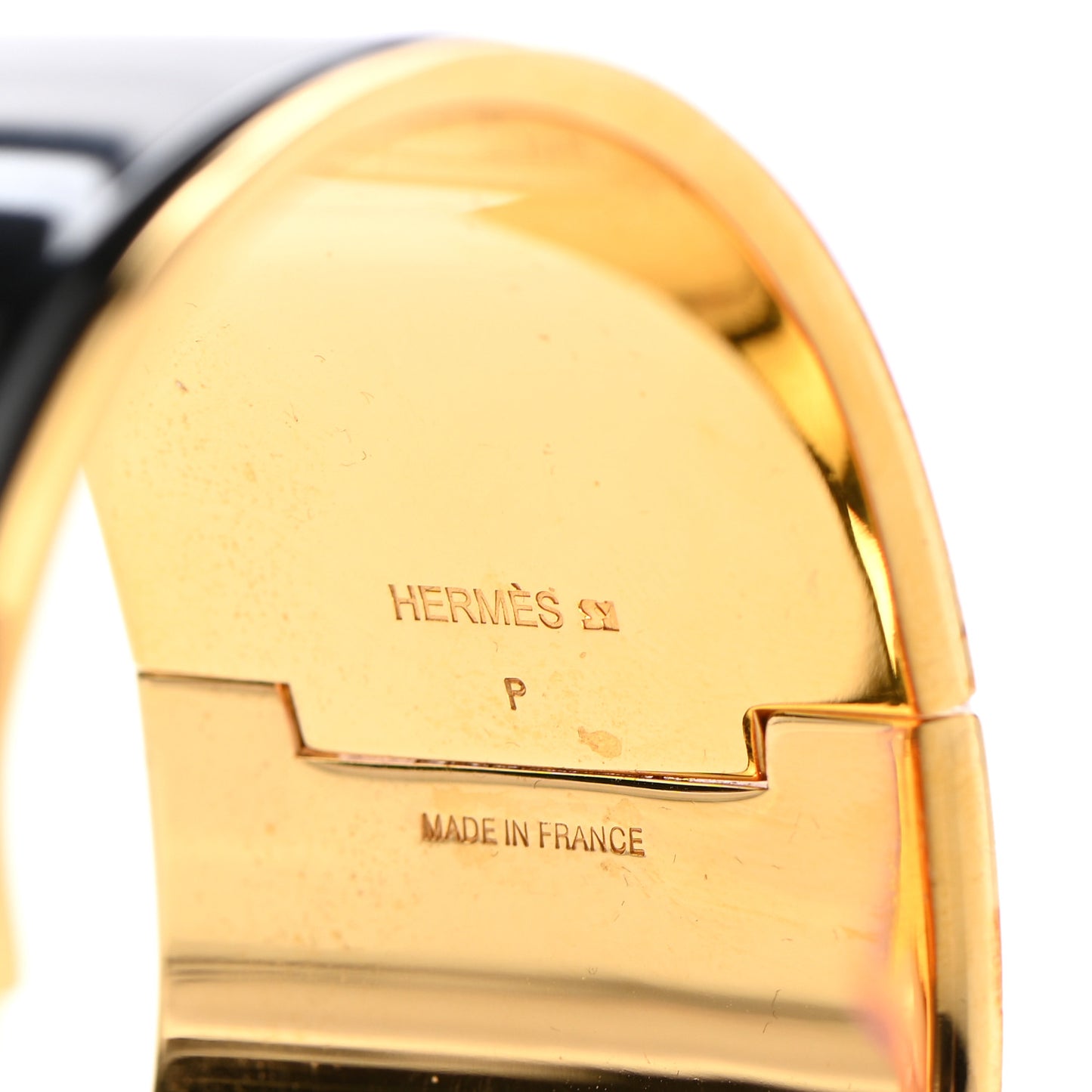 Enamel Extra Wide Clic Clac H Bracelet PM Black