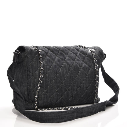 Chanel Denim Quilted Stretch Spirit Messenger Bag 4 of 8