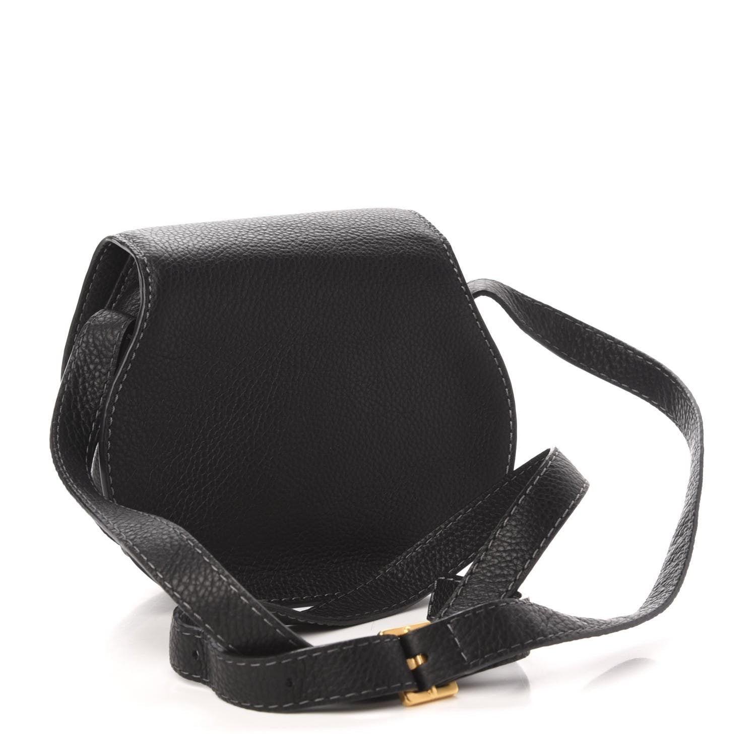 Chloe Calfskin Mini Marcie Round Crossbody Bag Black 3 of 10