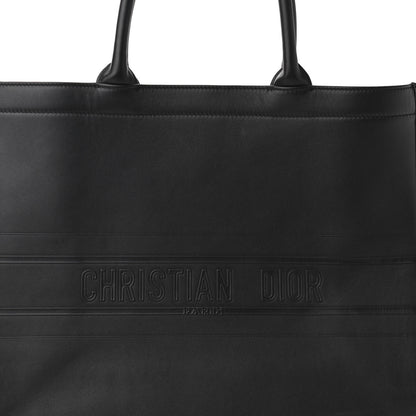 Christian Dior Calfskin Embossed Large Book Tote Black 8 of 10