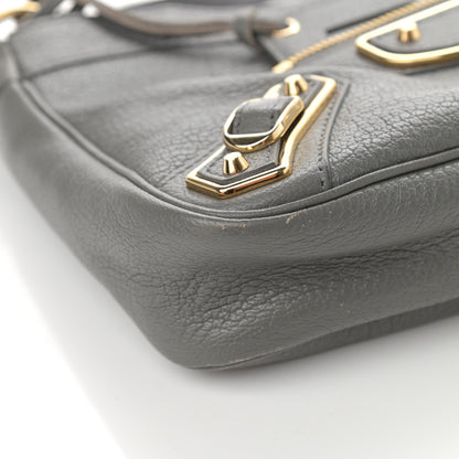 Balenciaga Chevre Gold Metallic Edge Hardware Hip Gris Acier 9 of 15