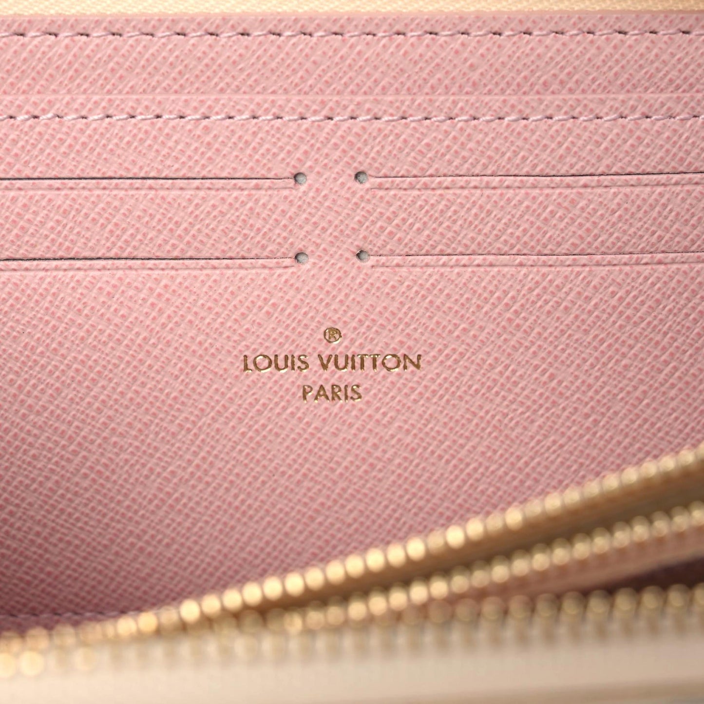 Damier Azur Clemence Wallet Rose Ballerine