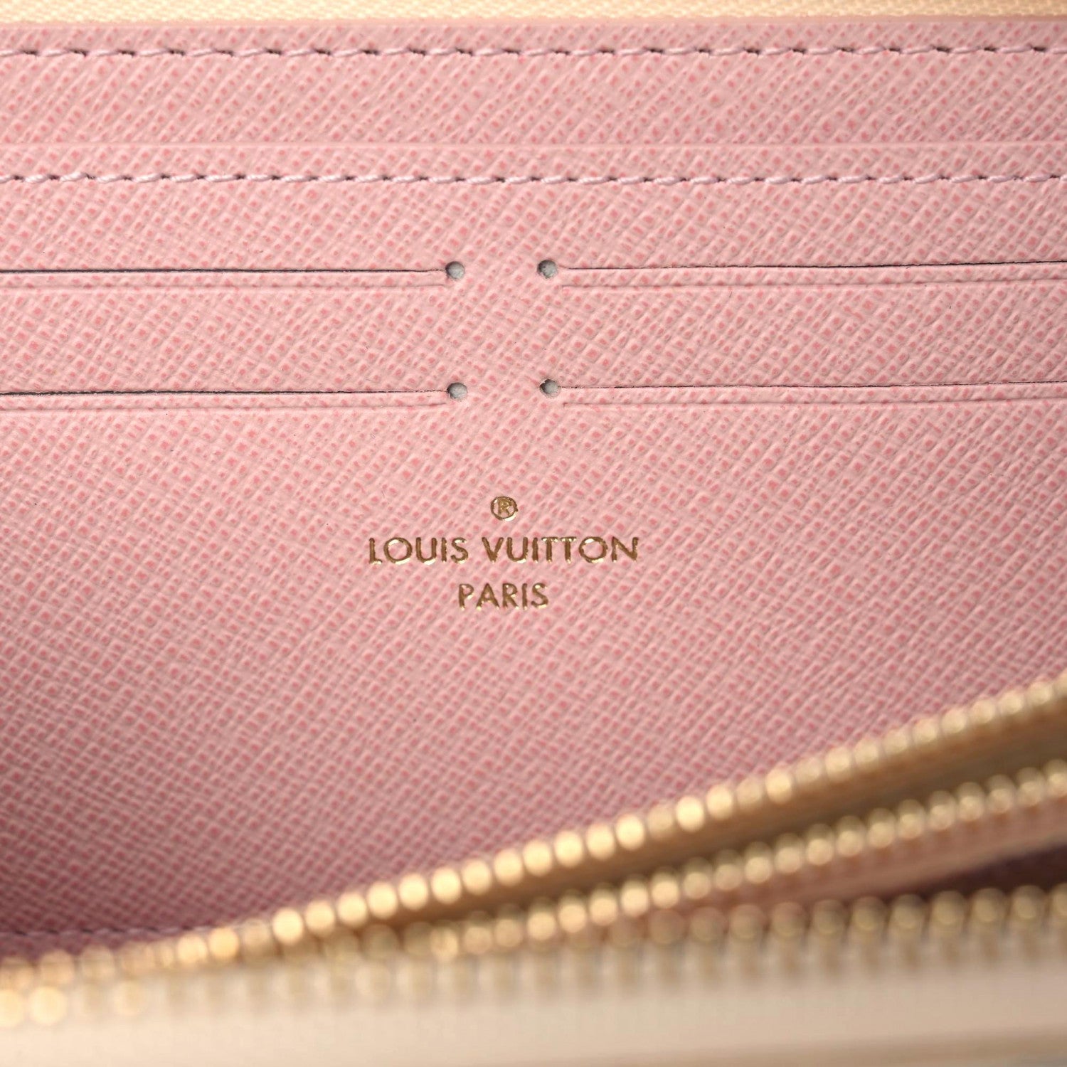 Louis Vuitton Damier Azur Clemence Wallet Rose Ballerine 6 of 8