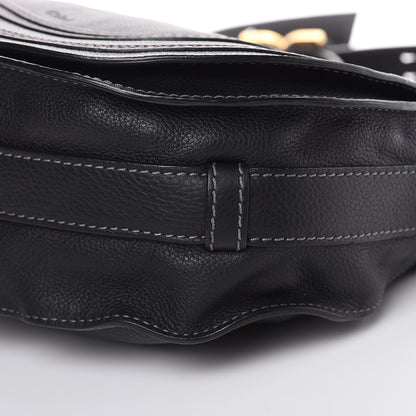 Chloe Calfskin Medium Marcie Round Crossbody Bag Black 9 of 13