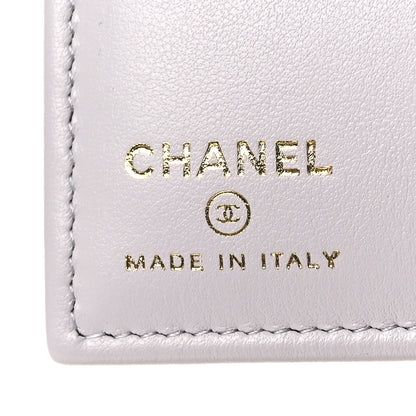 Chanel Caviar Quilted CC Passport Holder Grey 6 of 9