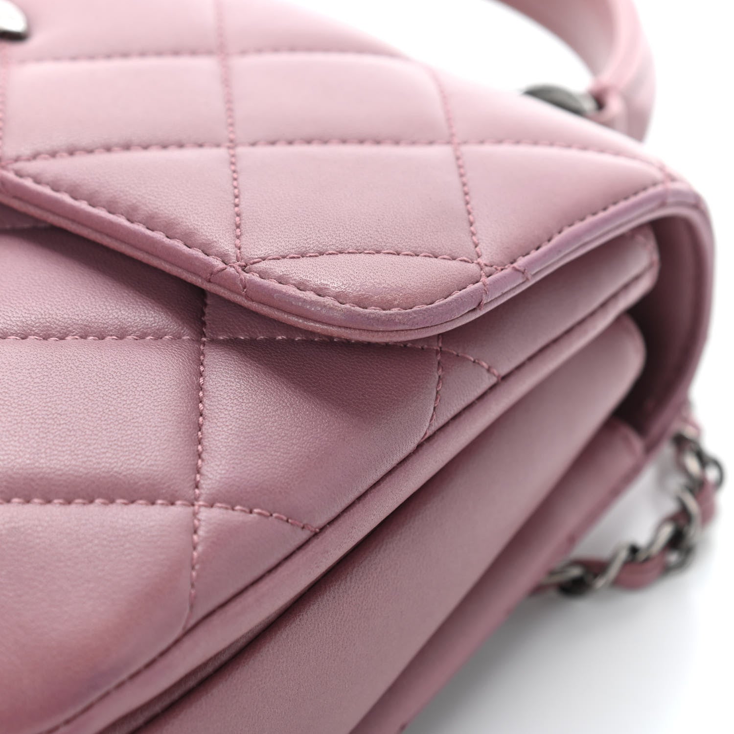 Chanel Lambskin Quilted Small Trendy CC Flap Dual Handle Bag Light Purple 9 of 10