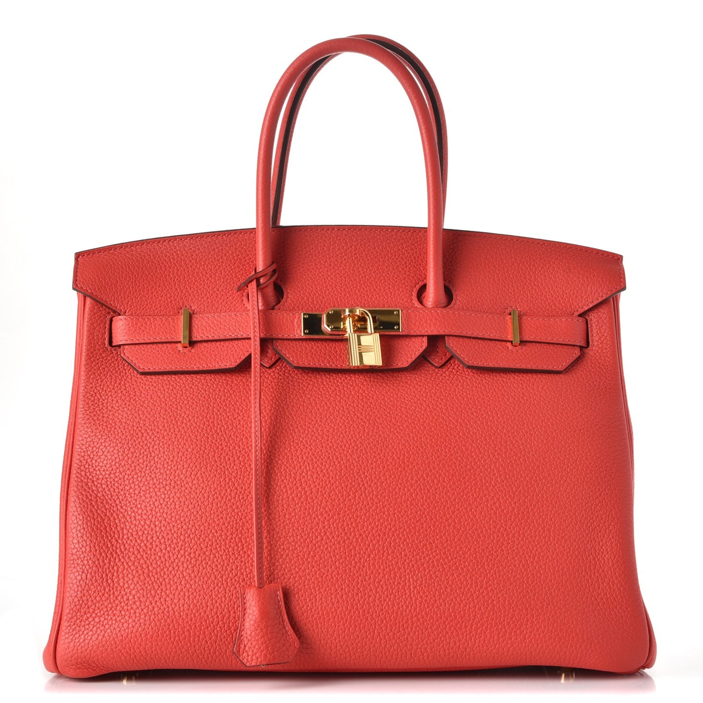 Togo Birkin 35 Rouge Pivoine