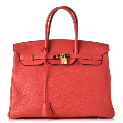 Hermes Togo Birkin 35 Rouge Pivoine 1 of 35