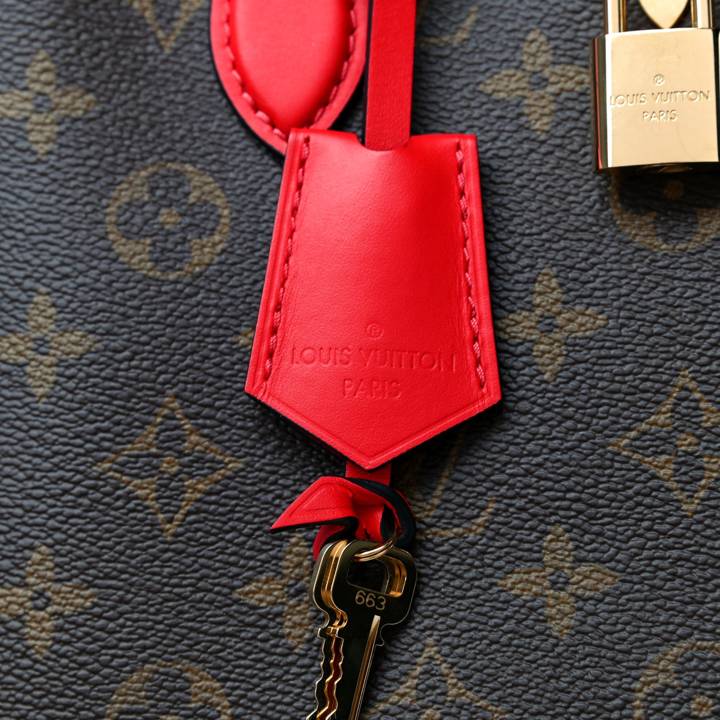 Monogram Flower Tote Coquelicot