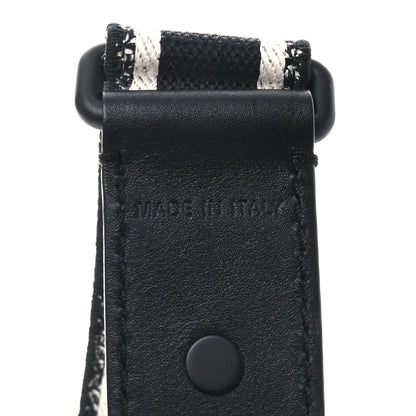 Christian Dior Canvas Embroidered Shoulder Strap Black Ultramatte 4 of 5