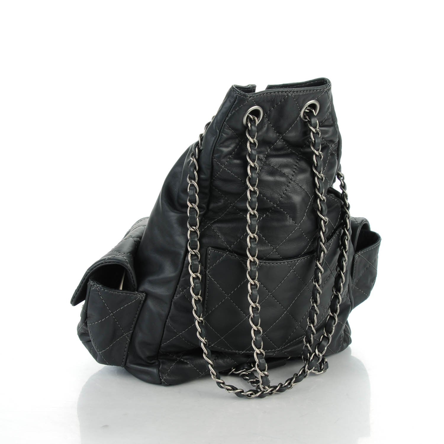 Chanel Calfskin Large Backpack Is Back Dark Grey 3 of 7