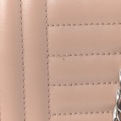Prada Soft Calfskin Impunture Diagramme Large Chain Flap Shoulder Bag Cipria 12 of 13