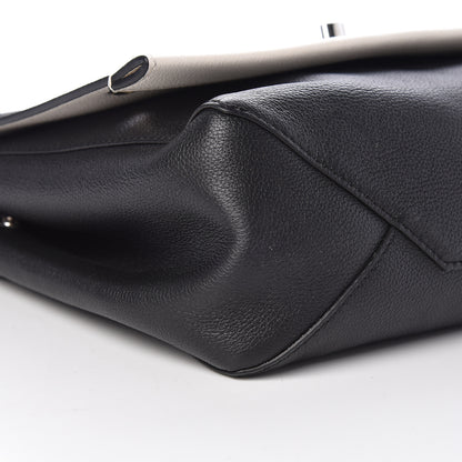Louis Vuitton Calfskin Mechanical Flowers Lockme II Black White 9 of 10