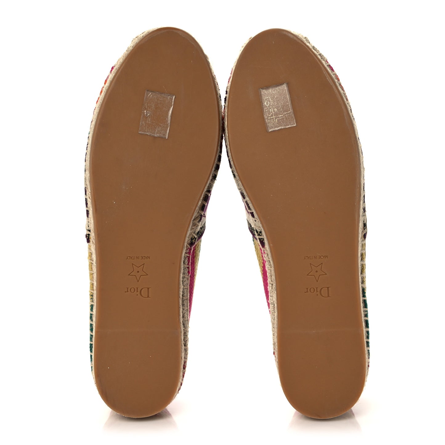 Cotton Embroidered Patchwork Granville Espadrille 39 Multicolor