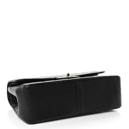 Chanel Caviar Quilted Jumbo Double Flap Black 3 of 4