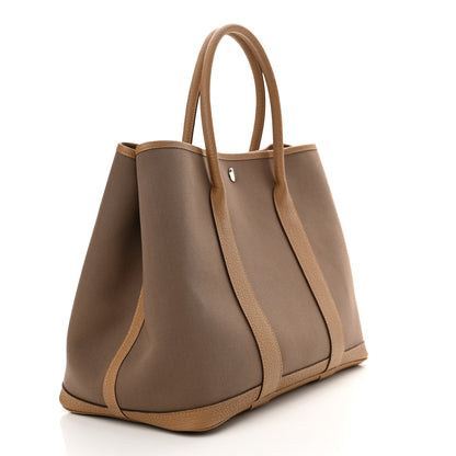 Hermes Toile Negonda Garden Party 36 MM Tote Etoupe Biscuit 3 of 9