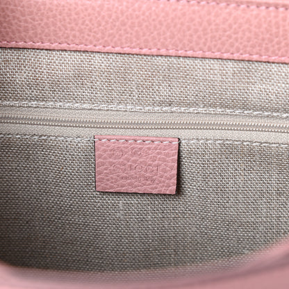Gucci Dollar Calfskin Medium Interlocking G Top Handle Shoulder Bag Soft Pink 6 of 9