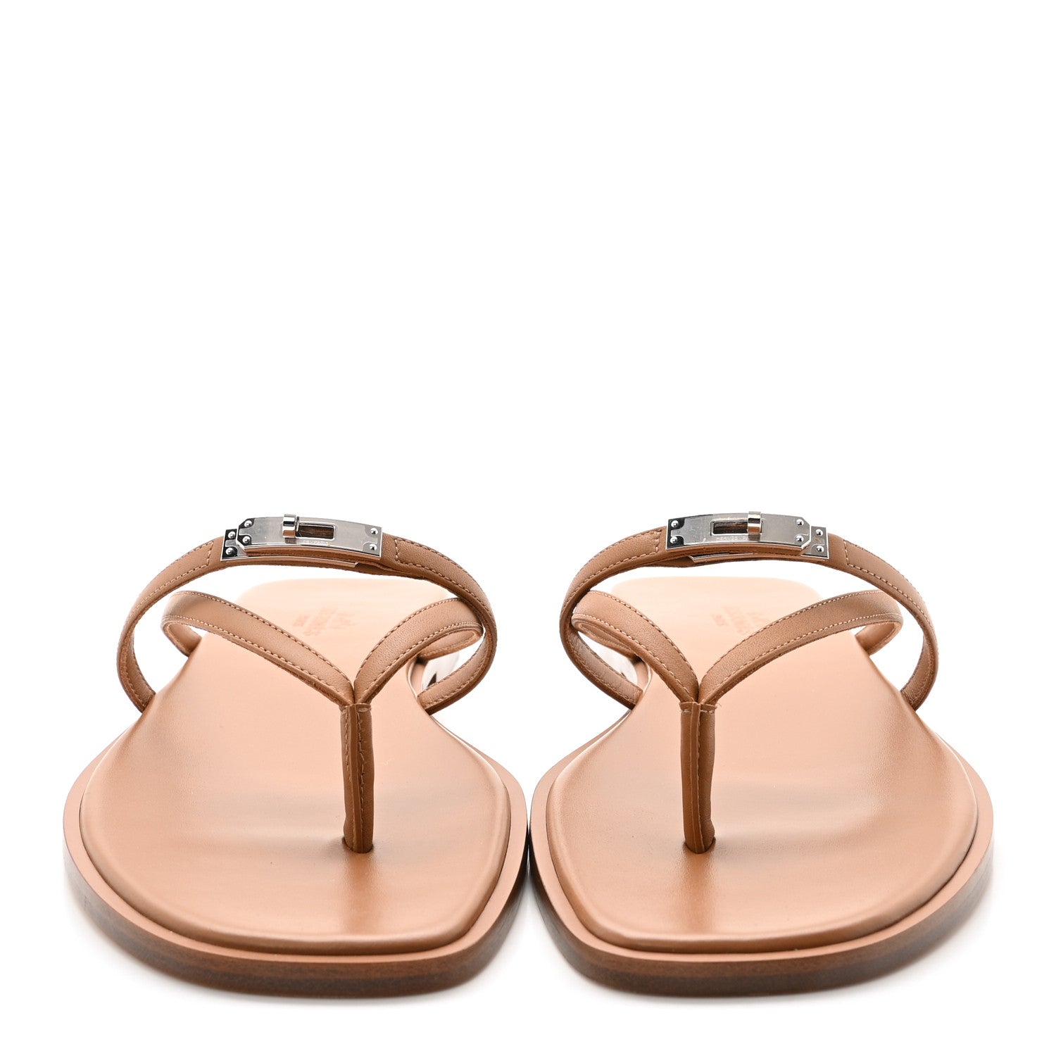 Hermes Calfskin Miss Sandals 39 Naturel 3 of 9