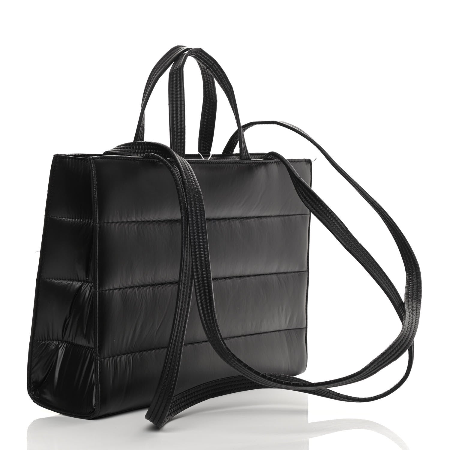 Telfar Nylon Medium Puff Shopping Bag Black 3 of 12