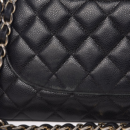 Chanel Caviar Quilted Jumbo Double Flap Black 16 of 24
