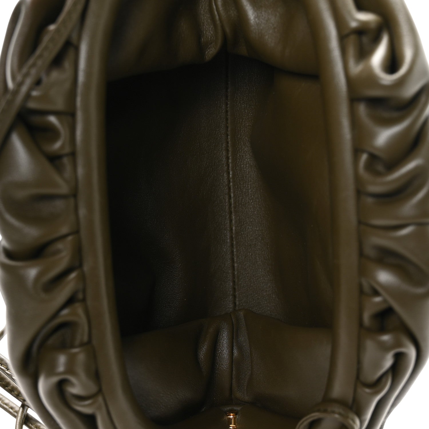 Bottega Veneta Butter Calfskin The Mini Pouch Kaki Fondente 5 of 10