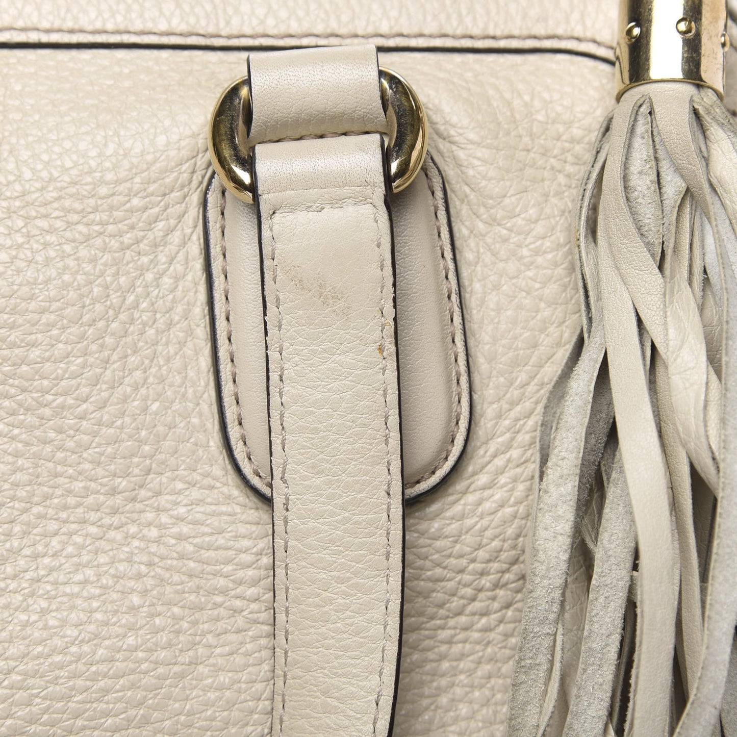 Cellarius Calfskin Small Soho Top Handle Satchel Off White