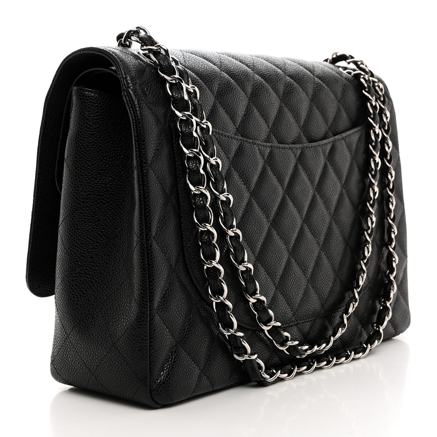 Chanel Caviar Quilted Maxi Double Flap Black 2 of 9