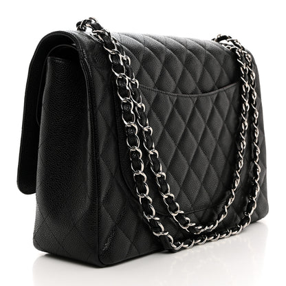 Chanel Caviar Quilted Maxi Double Flap Black 2 of 9