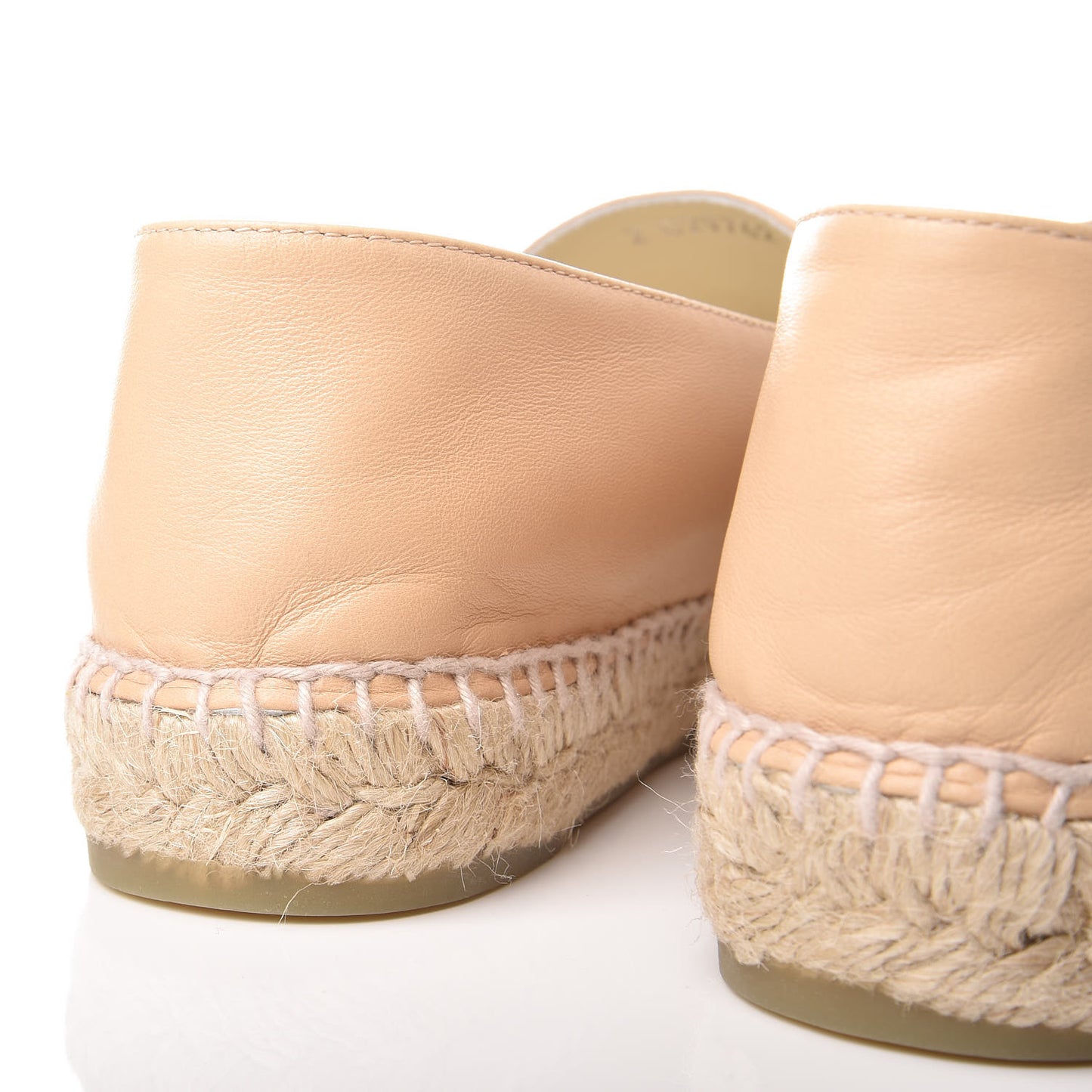 Lambskin CC Espadrilles 38 Beige Black
