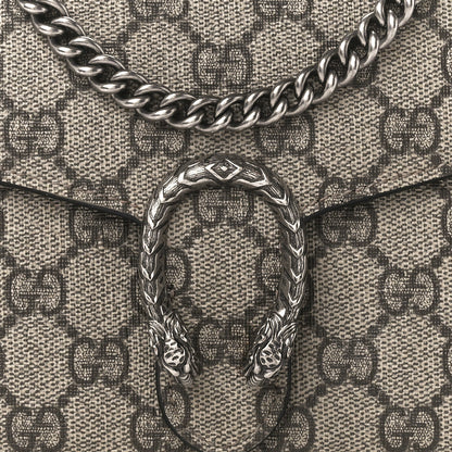 Gucci GG Supreme Monogram Mini Dionysus Chain Wallet Beige Black 8 of 10