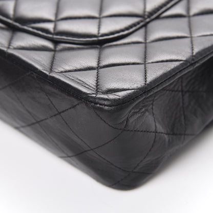 Chanel Lambskin Quilted Medium Double Flap Black 10 of 22