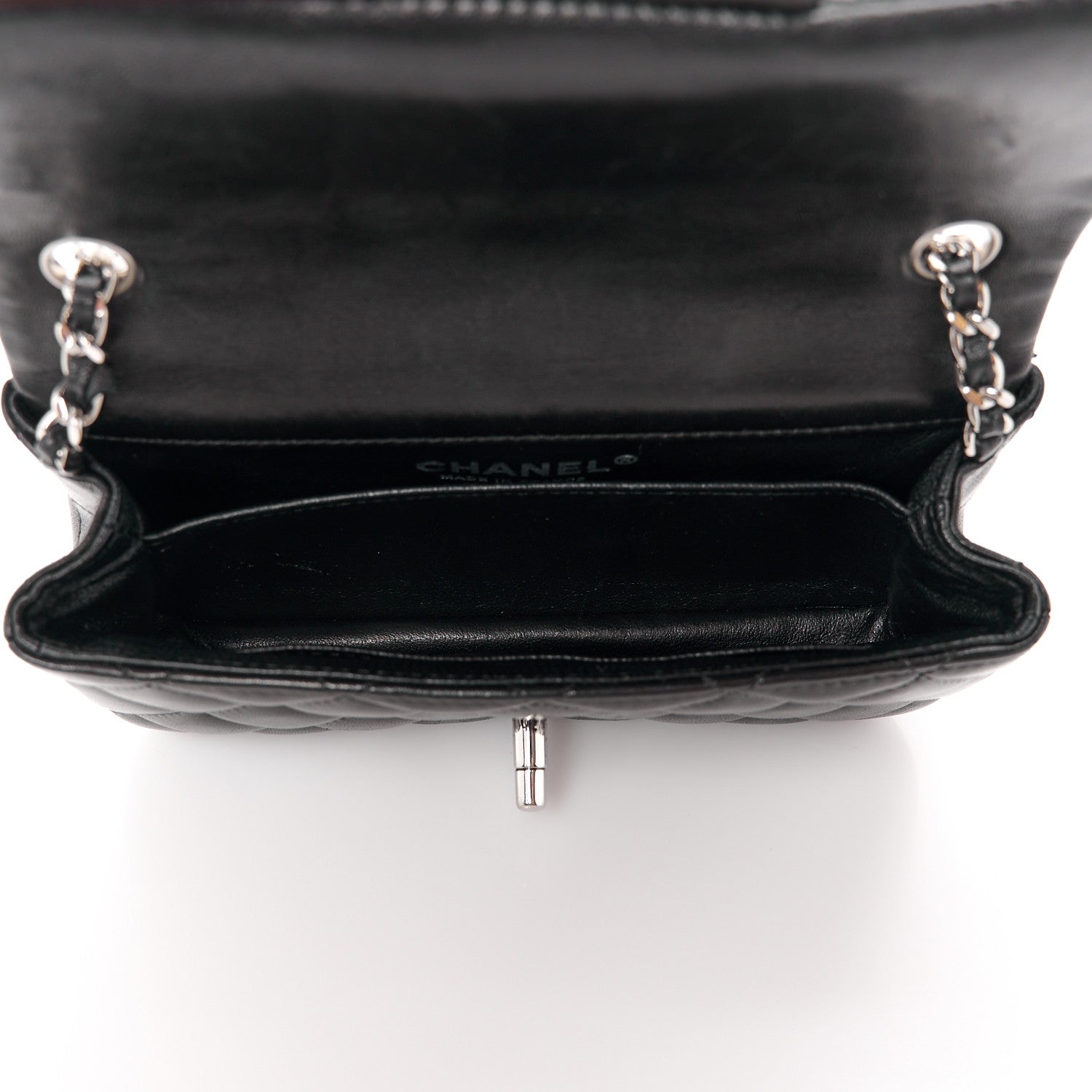 Chanel Lambskin Quilted Extra Mini Flap Black 6 of 13
