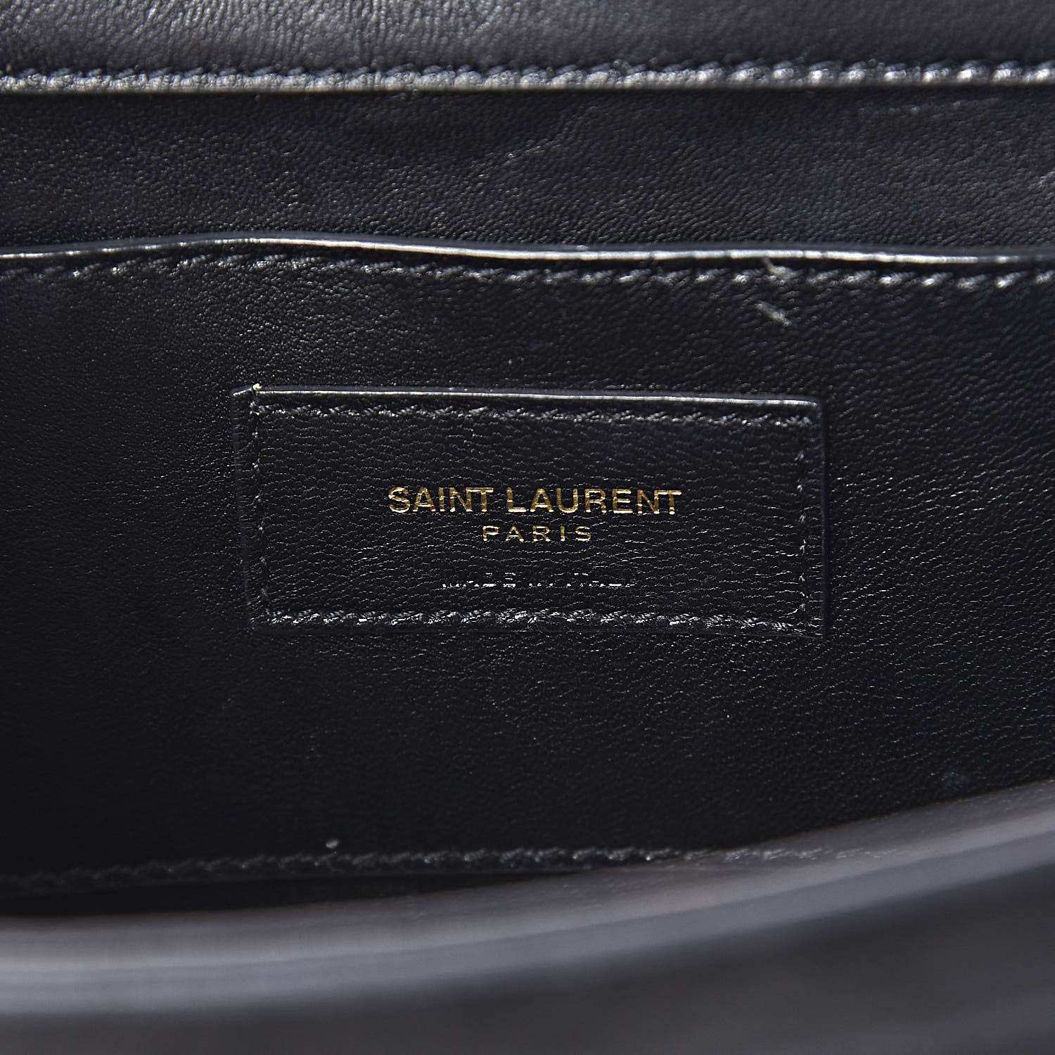 Saint Laurent Suede Medium Monogram Kate Tassel Shoulder Bag Black 7 of 15