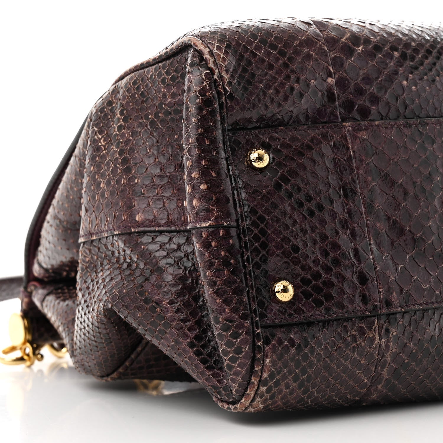 Dolce & Gabbana Snakeskin Large Miss Sicily Satchel Purple 8 of 12