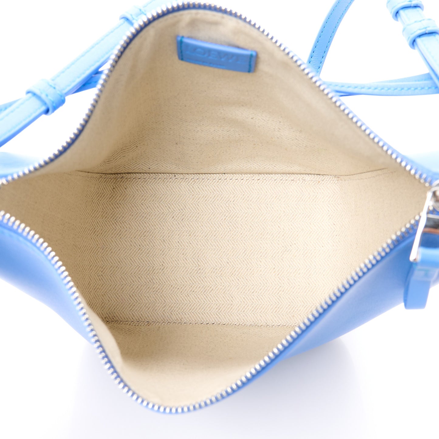 Calfskin Mini Hammock Hobo Seaside Blue