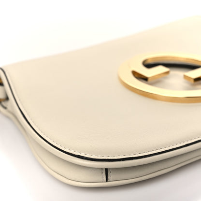 Gucci Roxy Calfskin Blondie Chain Shoulder Flap Bag Mystic White 7 of 8