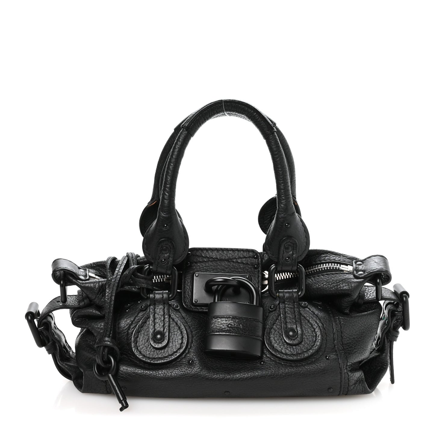 Calfskin Small Paddington Satchel So Black