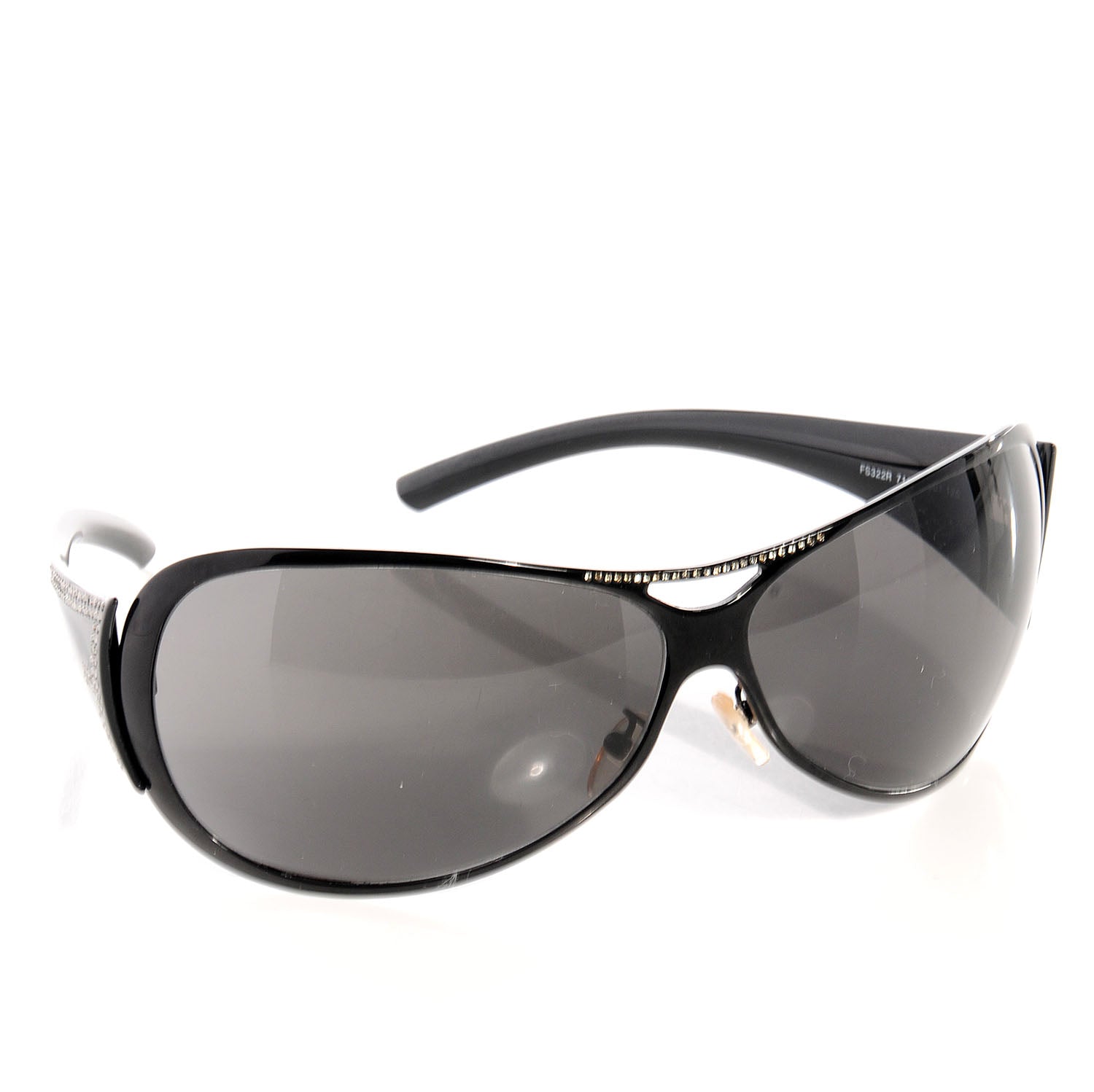Fendi Crystal Sunglasses FS322R Black 3 of 6