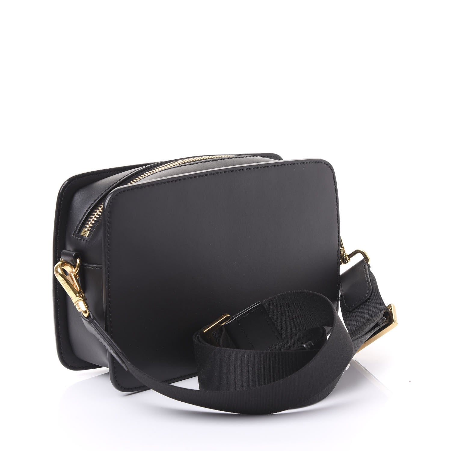 Fendi Vitello Metal Monster Eyes Messenger Bag Black 2 of 8