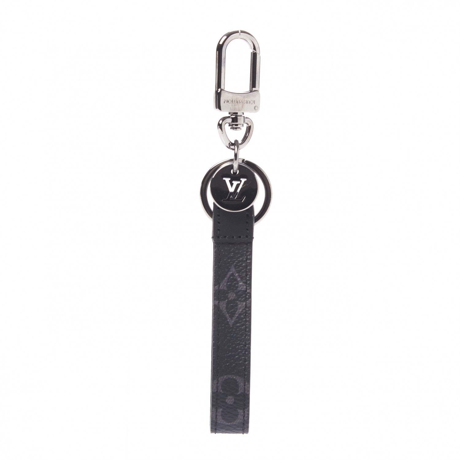 Louis Vuitton Monogram Eclipse Dragonne Bag Charm Key Holder 1 of 4