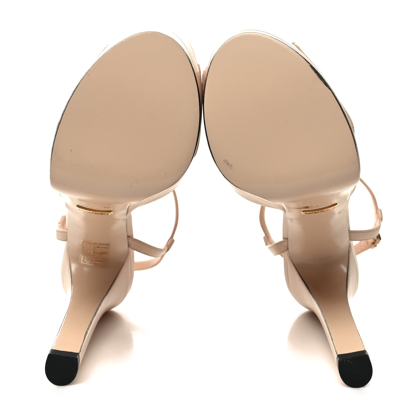 Malaga Kid Angel T-Strap Platform High Heel Pumps 38 Skin Rose