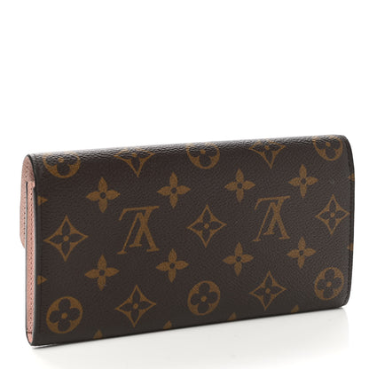 Louis Vuitton Monogram Emilie Wallet Rose Ballerine 3 of 8