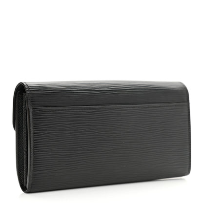 Louis Vuitton Epi Sarah Wallet NM Black 3 of 7