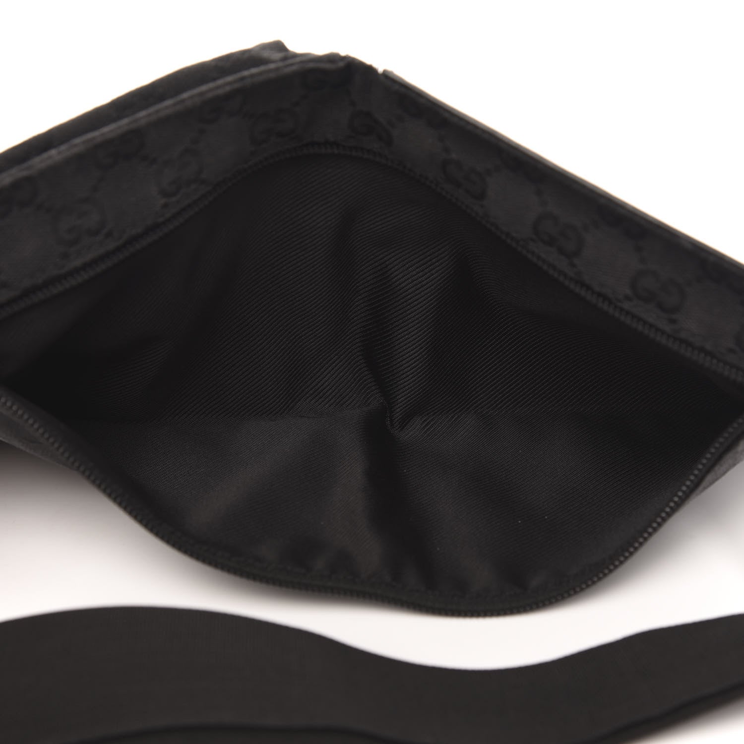 Gucci GG Monogram Double Pocket Belt Bag Black 5 of 13