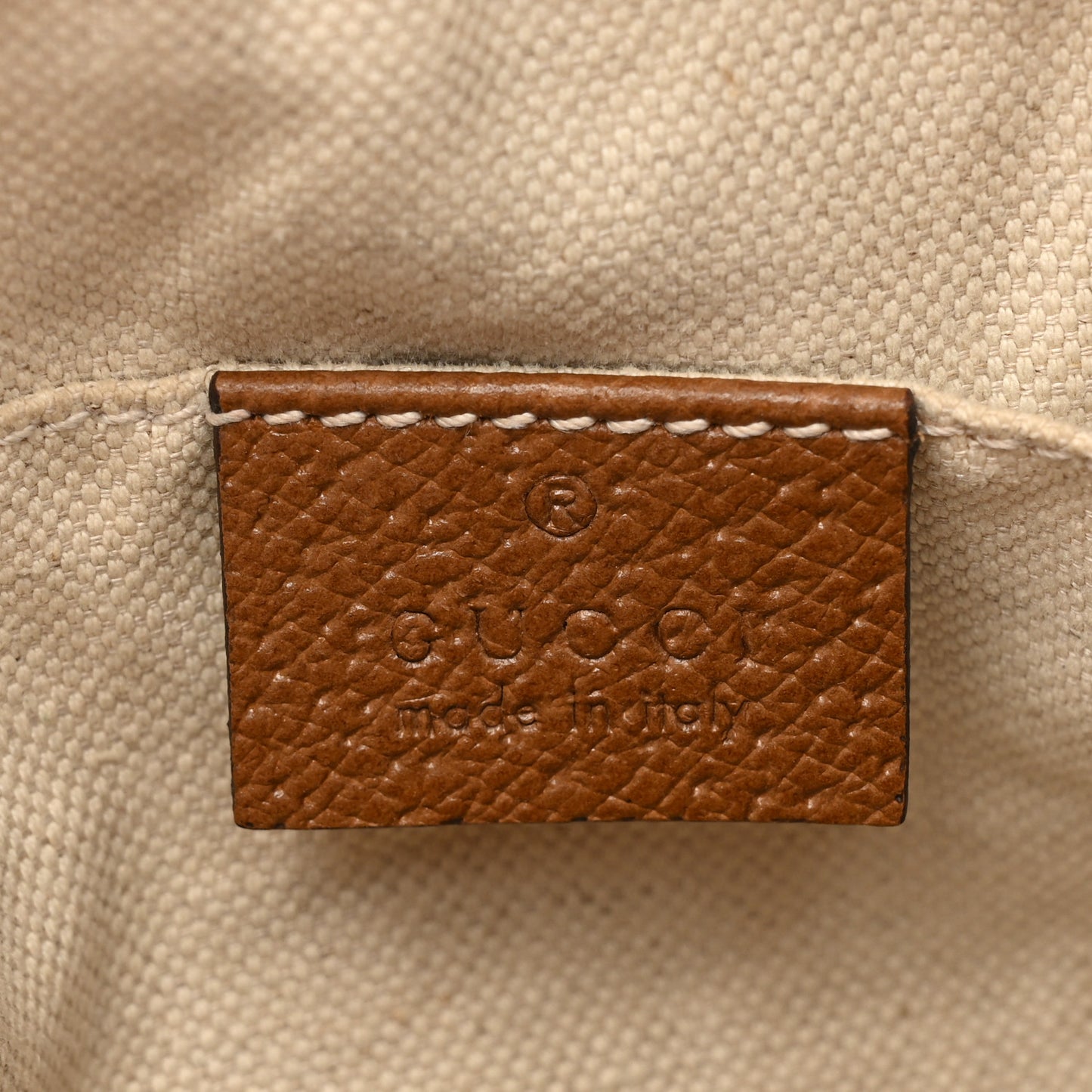 Monogram Mini Bree Messenger Bag Beige Tabacco