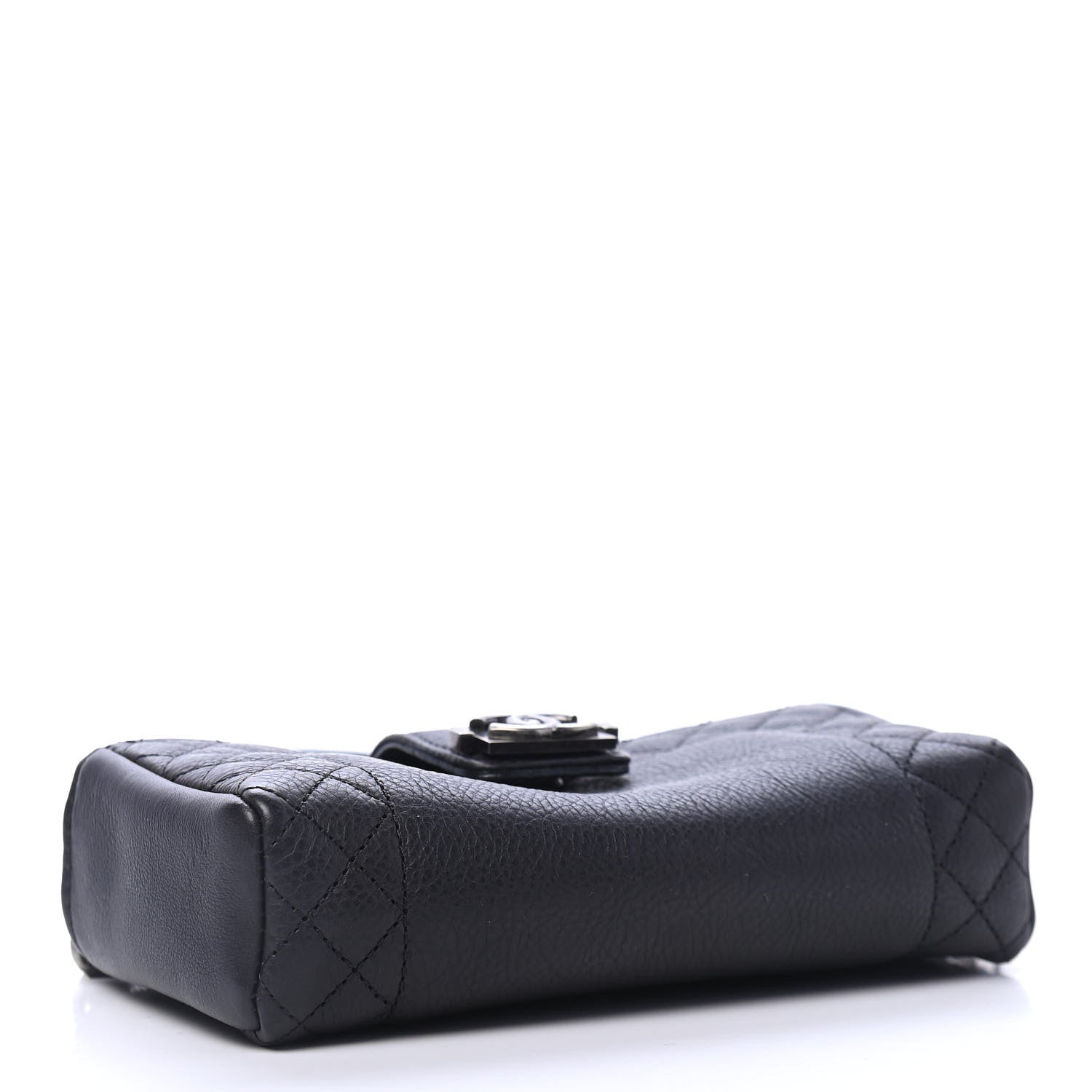 Chanel Calfskin Boy Reverso Mini Pochette Black 3 of 4